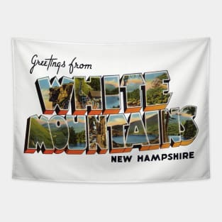 Greetings from White Mountains New Hampshire Tapestry