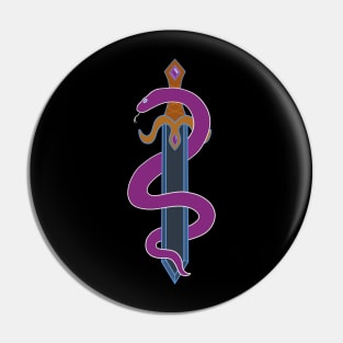 Sword and Snake Pin