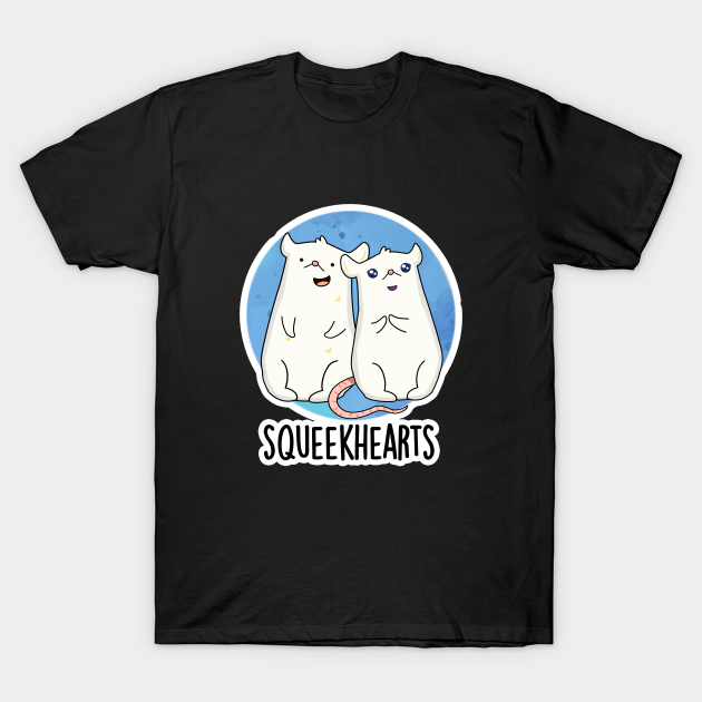 Discover Squeekhearts Cute Mouse Sweetheart Pun - Mouse Pun - T-Shirt