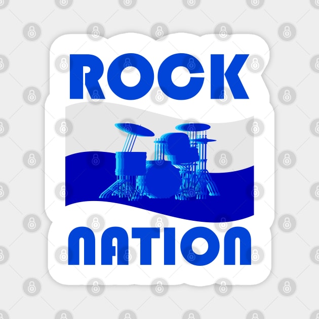 ROCK NATION Magnet by Tees4Chill