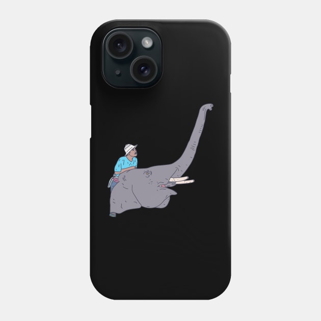 Mahout - Elephant Rider - Direct the Rider Phone Case by DeWinnes