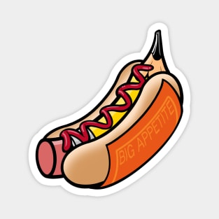 Pencil Hot Dog by Big Appetite Magnet