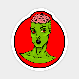 Zombie girl Magnet