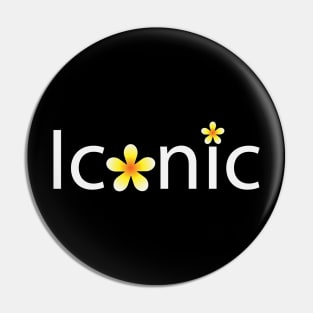 Iconic artistic text design Pin