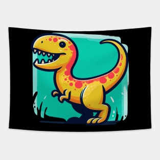 Cute cartoon trex Tapestry