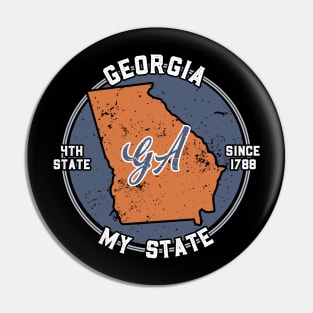 Georgia My State Patriot State Tourist Gift Pin