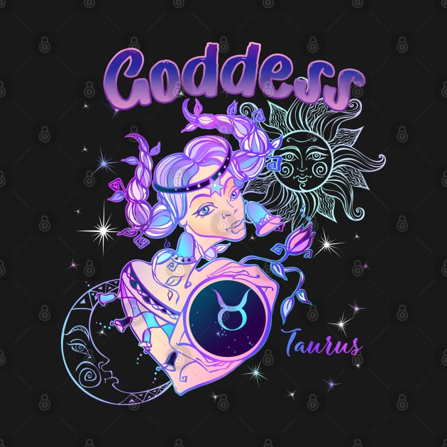 Zodiac Taurus Goddess Queen Horoscope by The Little Store Of Magic