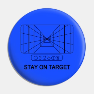 STAY ON TARGET 1977 TARGETING COMPUTER Pin