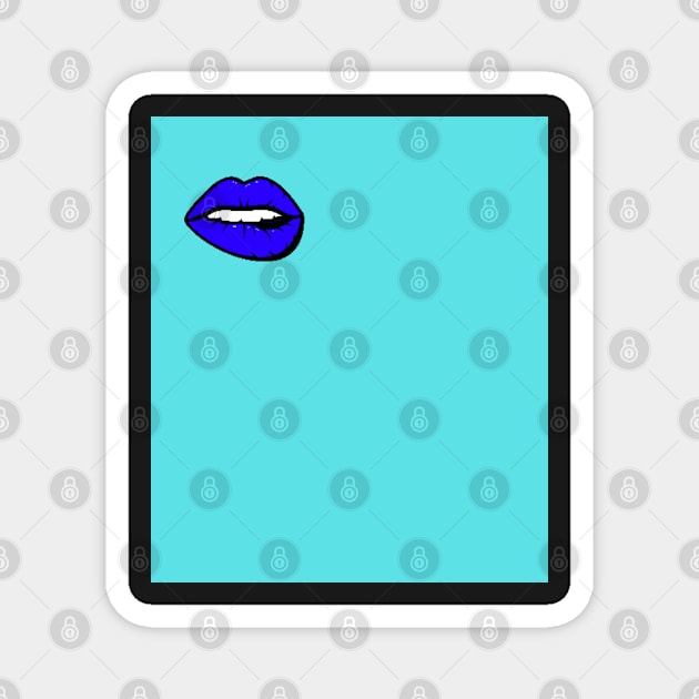 DSMP Blue Lips Magnet by JEWEBIE