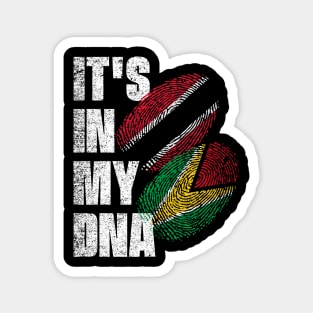 Trinidadian And Guyanese Mix DNA Flag Heritage Magnet