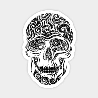 Swirly Skull Magnet