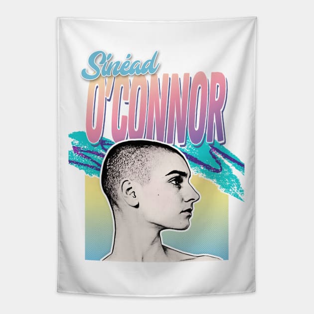 Sinéad O'Connor 80s Styled Aesthetic Design Tapestry by DankFutura