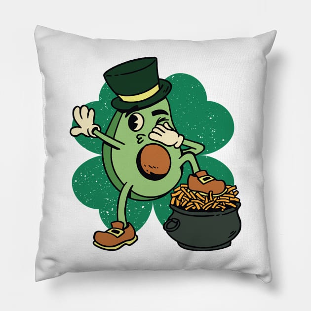 Avocado St Patrick's Pillow by AntiAntiFlorian