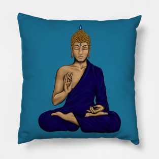 Buddha in the lotus position Pillow