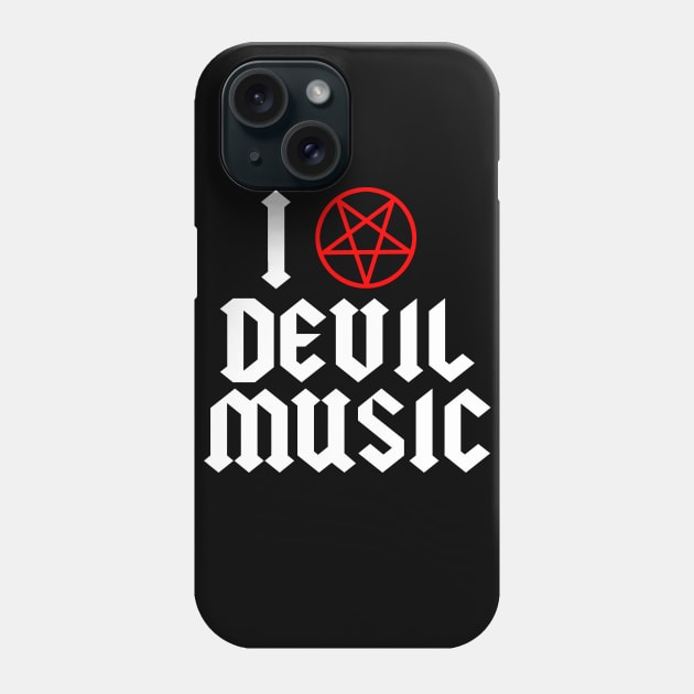 Devil Music Phone Case by Hallowed Be They Merch