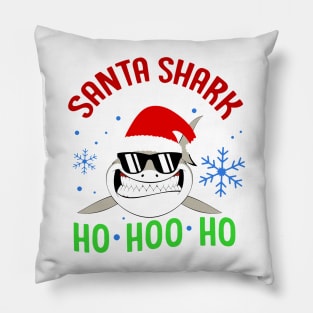 Santa Shark Ho Ho Ho Pillow