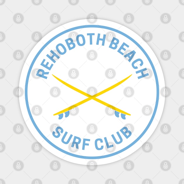 Vintage Rehoboth Beach Delaware Surf Club Magnet by fearcity