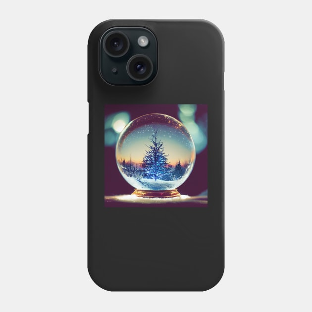 Forest Dreamscape Snowglobe II Phone Case by RoseAesthetic
