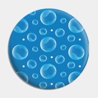 Blue Bubbles Pin