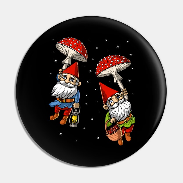 Magic Mushrooms Fantasy Gnomes Pin by underheaven