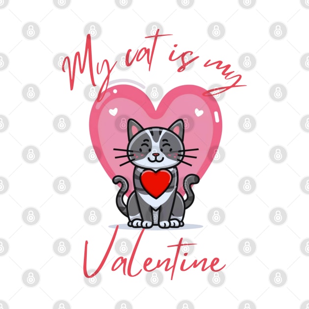 my cat is my valentine by Oasis Designs
