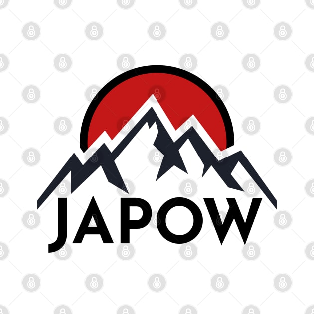 JAPOW Japan Powder Snow Snowboard Sticker | Burton Nitro Capita Vans by susugroo