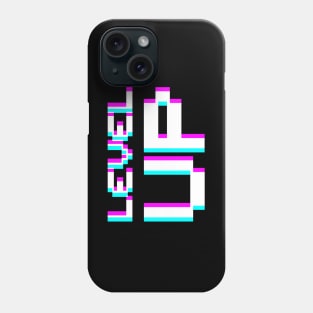 Level Up - bold White Phone Case