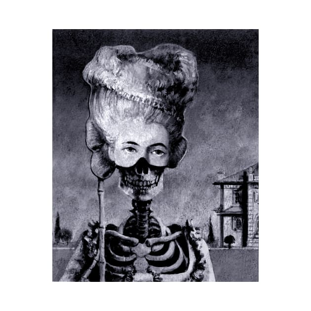 Masked Skeleton Monochrome by mictomart