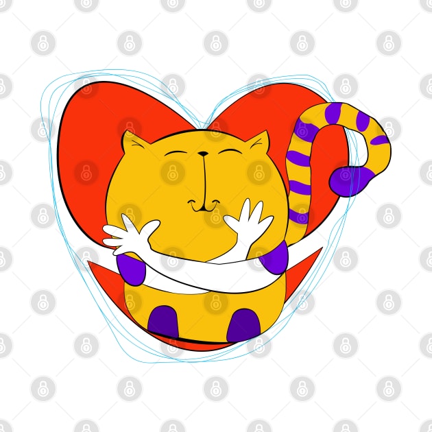 Friends Forever: Embrace the Love with Hug-a-Cat by fraga-ro