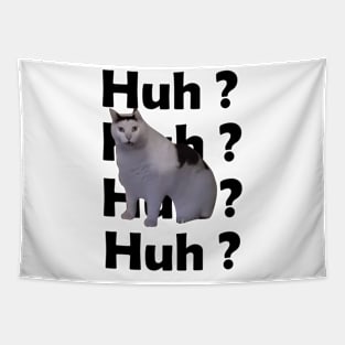 Huh Cat Meme Tapestry