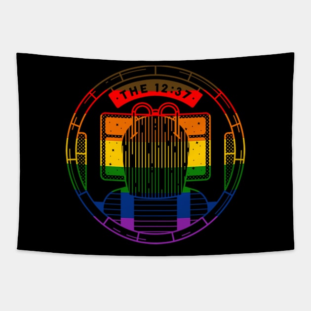 Pride Logo - Rainbow Flag Tapestry by the1237