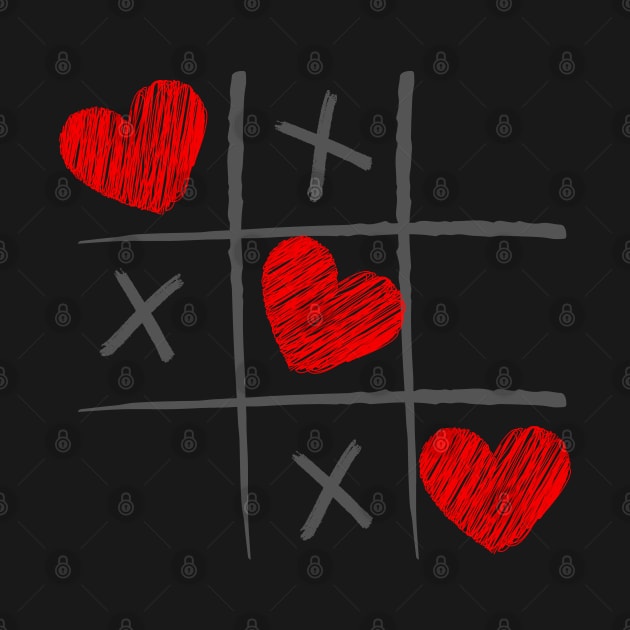 Hearts and Crosses by Spyder Art