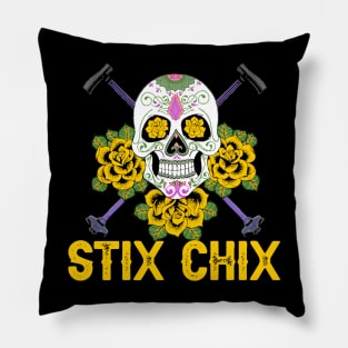 STIX CHIX YELLOW Pillow