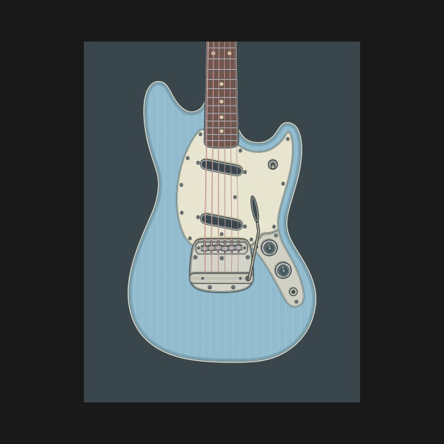 Sonic Blue Rockmaster Guitar by milhad