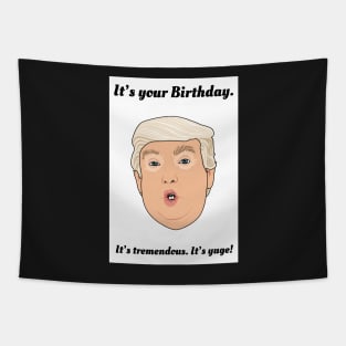 Donald Trump Birthday Tapestry