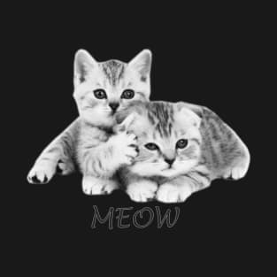 Cute Meows Line art T-Shirt
