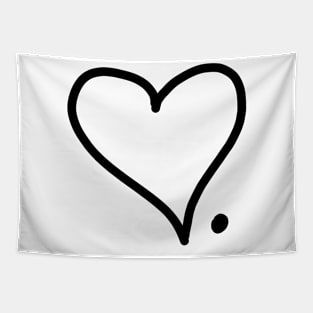 BJYX Love Dot Heart Tapestry