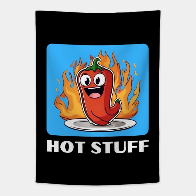 Hot Stuff | Chili Pun Tapestry by Allthingspunny