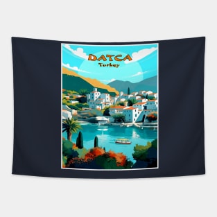 Datca Turkey Vintage Travel Advertising Print Tapestry