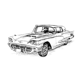 Antique Ford Thunderbird Car T-Shirt