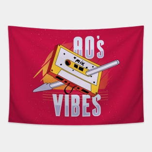 80's Vibes - Retro Cassette Tape - Mixtape Tapestry