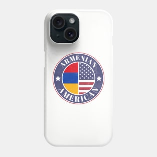 Proud Armenian-American Badge - Armenia Flag Phone Case