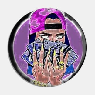 BadGirl PokerFace Pin