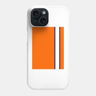 Luton Town Retro Away 1977 -78 Orange and White Navy Bars Phone Case