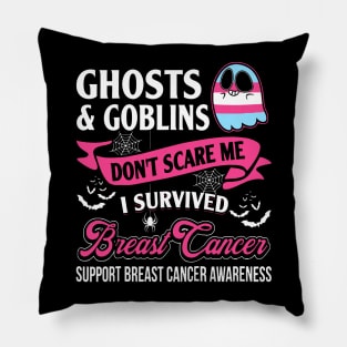 survive breast cancer halloween Pillow