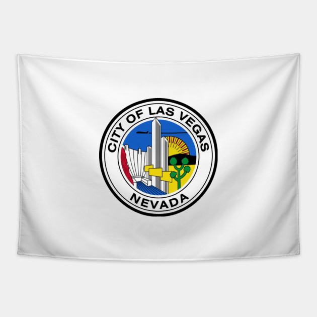 City Of Las Vegas Nevada Seal Las Vegas Souvenir Tapestry Teepublic