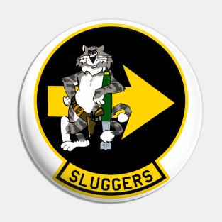 F-14 Tomcat - Sluggers - Yellow Bordered - Clean Style Pin