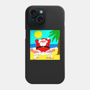 Santa On Holiday Phone Case