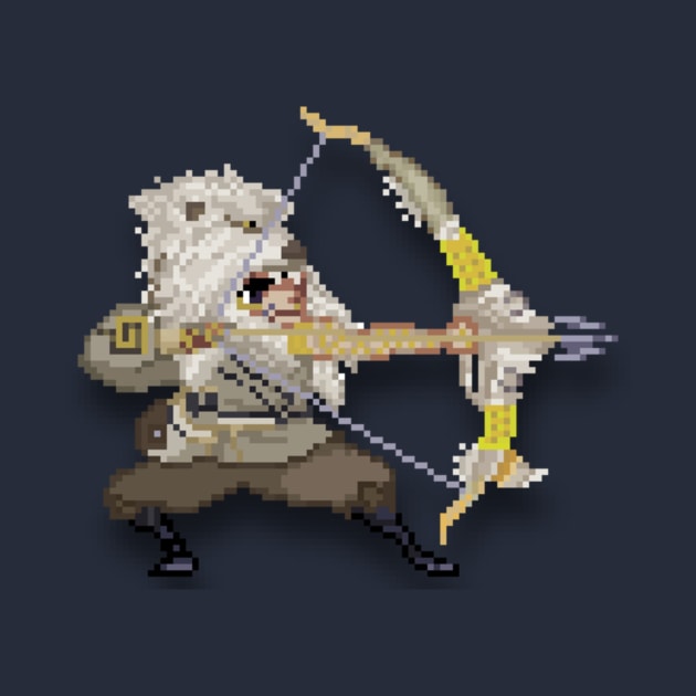 Hanzo Okami pixel spray by MidgeMongletLuke