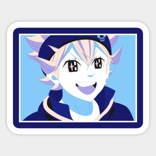 Asta Black Clover Funny Face Asta Sticker Teepublic Asta and yuno were abandoned together at the same church and have been inseparable since. asta black clover funny face
